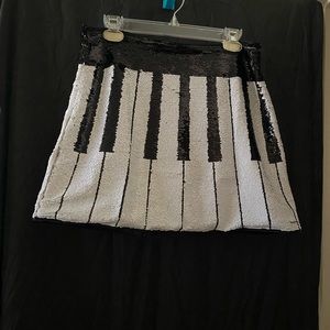 XL Sequin Piano Skirt, 33” waist